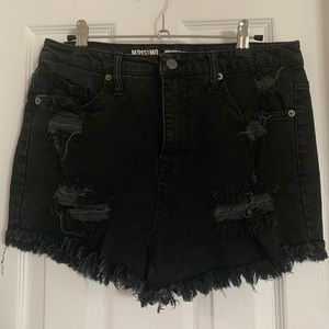 Mossimo high rise distressed jean short